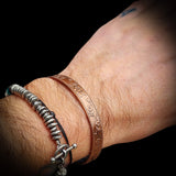 Copper Magnetic Flower Cuff Bracelet