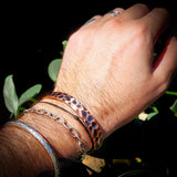 Copper Magnetic Hammer Finish Cuff Bracelet