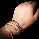Copper Magnetic Hammer Finish Cuff Bracelet