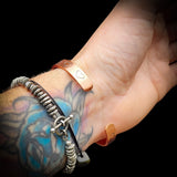 Copper Magnetic Heart Cuff Bracelet