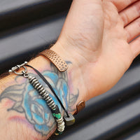 Copper Magnetic Hammer Finished Cuff Bracelet