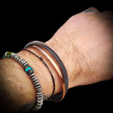 Copper Magnetic 3 Layer Cuff Bracelet