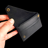 Genuine Leather Fold Over Card Holder - Multiple Color Options