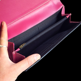 Genuine Leather Hand Tooled Red Purse