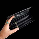Genuine Leather Purse - Black