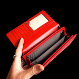 Genuine Leather Purse - Red