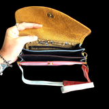 Genuine Leather Shoulder Bag - Patchwork