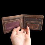 Genuine Leather Wallet - Vintage Brown
