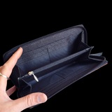 Genuine Leather & Cow Hair Purse - Color Splash Brown