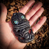Hei Tiki XL Bone Carving Pendant Necklace - NZ Maori Inspired