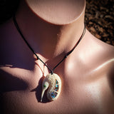 Kiwi Bone Carving Pendant Necklace - NZ Maori Inspired