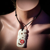 Manaia Toki Bone Carving Pendant Necklace - NZ Maori Inspired