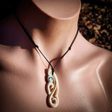 Manaia Bone Carving Pendant Necklace - NZ Maori Inspired