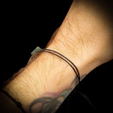 NZ Greenstone Pounamu Cube Double Strand Bracelet