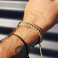 New Zealand Greenstone Macrame Bracelets (Tan)