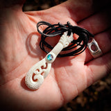 Patu Bone Carving Pendant Necklace