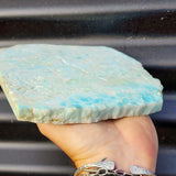 1065g Natural Larimar Raw Carving Slice (R14B479)