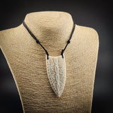 Notched Niho Bone Carving Pendant Necklace