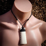 Notched Toki Bone Carving Pendant Necklace