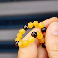 Adults Bracelet - Raw Honey & Polished Cherry Amber
