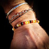 Raw Mixed Baltic Amber Elastic Bracelet