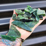 500g Raw Nephrite Jade Greenstone Carving Slices & Offcuts