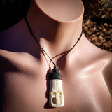 Skull Toki Bone Carving Pendant Necklace - NZ Maori Inspired