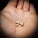 Childrens 925 Sterling Silver Bumblebee Stud Earrings