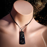 Black Manaia Toki Bone Carving Pendant Necklace - NZ Maori Inspired