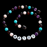 Custom Name Amber Teething Necklace