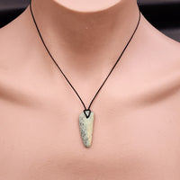 New Zealand Greenstone Pounamu Pendant Necklace (AJJC2279)