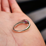 Solid 925 Sterling Silver & Natural Amethyst Signet Ring