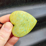 NZ Greenstone Pounamu Heart Pendant Necklace (N404)