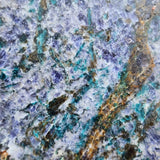 1.8kg Natural Iolite with Green Tourmaline Carving Slice (R14B475)