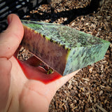 864g Raw Nephrite Jade Carving Slice (R14B761)