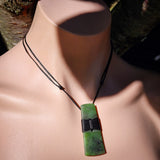 NZ Greenstone Pounamu Toki Pendant Necklace (N450)
