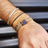 Australian Opal One Off Macrame Bracelet (1A3-808)