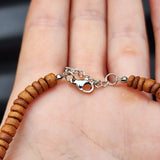 Natural Coconut Wood Bead Anklet