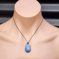 Natural Kyanite Drop Pendant Necklace (1BBB248)