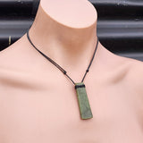 NZ Greenstone Pounamu Toki Pendant Necklace (N409)