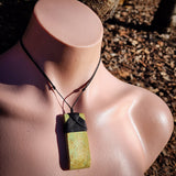 NZ Greenstone Pounamu Toki Pendant Necklace (N1087)