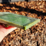 546g Raw Nephrite Jade Carving Slice (R14B637)