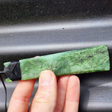 XL NZ Greenstone Pounamu Toki Pendant Necklace (N458)