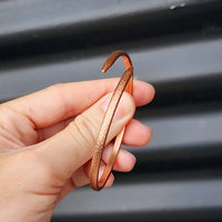 Textured Spiked Copper Cuff Bracelet