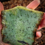 545g Raw Nephrite Jade Carving Slice (R14B674)