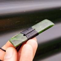 NZ Greenstone Pounamu Toki Pendant Necklace (N286)