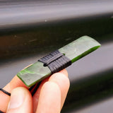NZ Greenstone Pounamu Toki Pendant Necklace (N286)