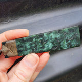 NZ Greenstone Pounamu Toki Pendant Necklace (N405)