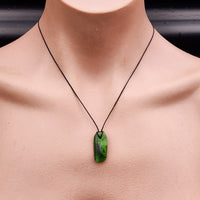 New Zealand Greenstone Pounamu Pendant Necklace (AJJC2282)