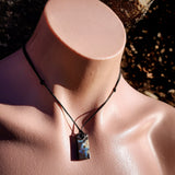 Australian Boulder Opal Freeform Pendant Necklace (N1050)